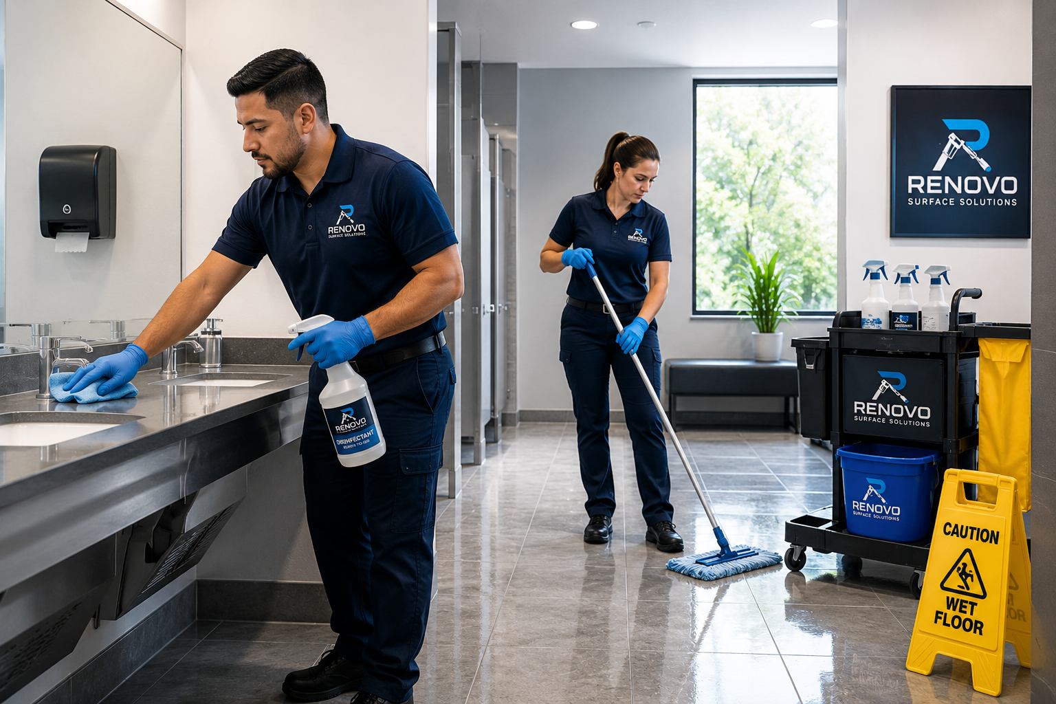 Restroom sanitation service